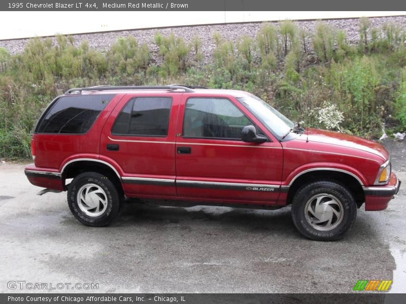 Medium Red Metallic / Brown 1995 Chevrolet Blazer LT 4x4