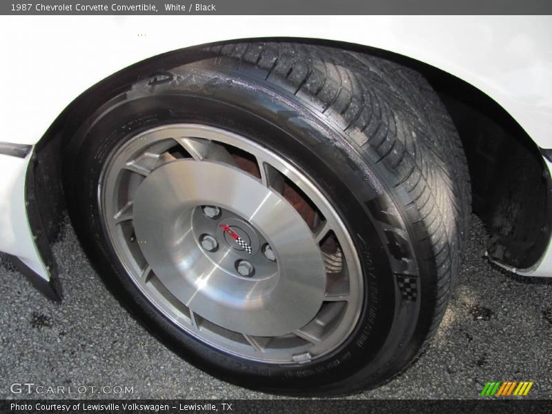 White / Black 1987 Chevrolet Corvette Convertible