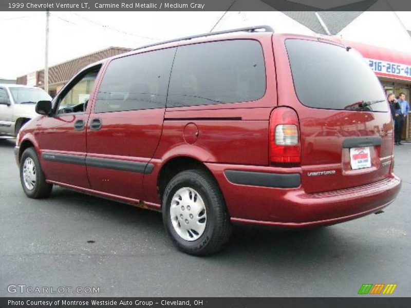 Carmine Red Metallic / Medium Gray 1999 Chevrolet Venture LT