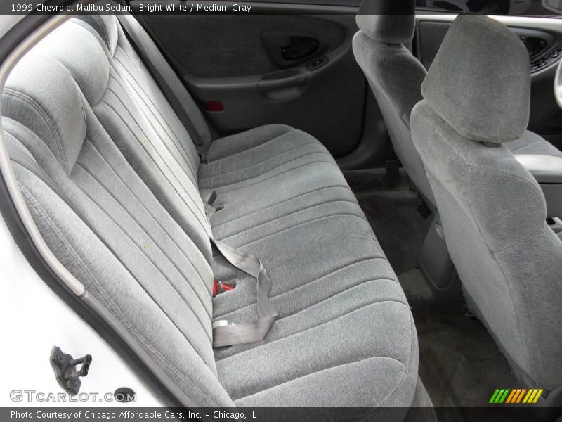 Bright White / Medium Gray 1999 Chevrolet Malibu Sedan