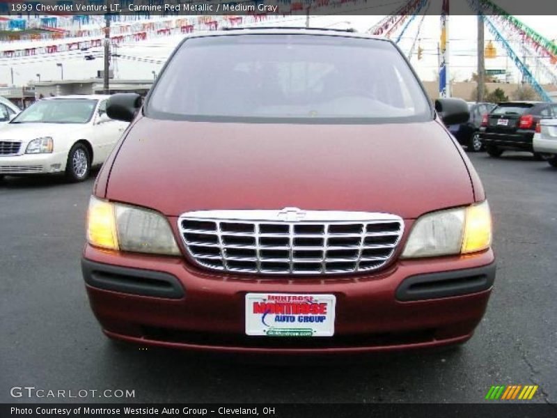 Carmine Red Metallic / Medium Gray 1999 Chevrolet Venture LT