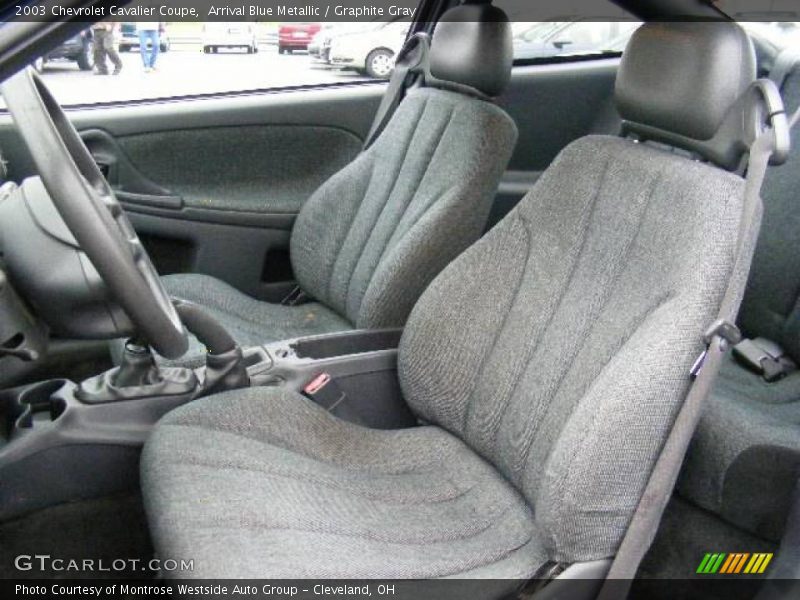 Arrival Blue Metallic / Graphite Gray 2003 Chevrolet Cavalier Coupe