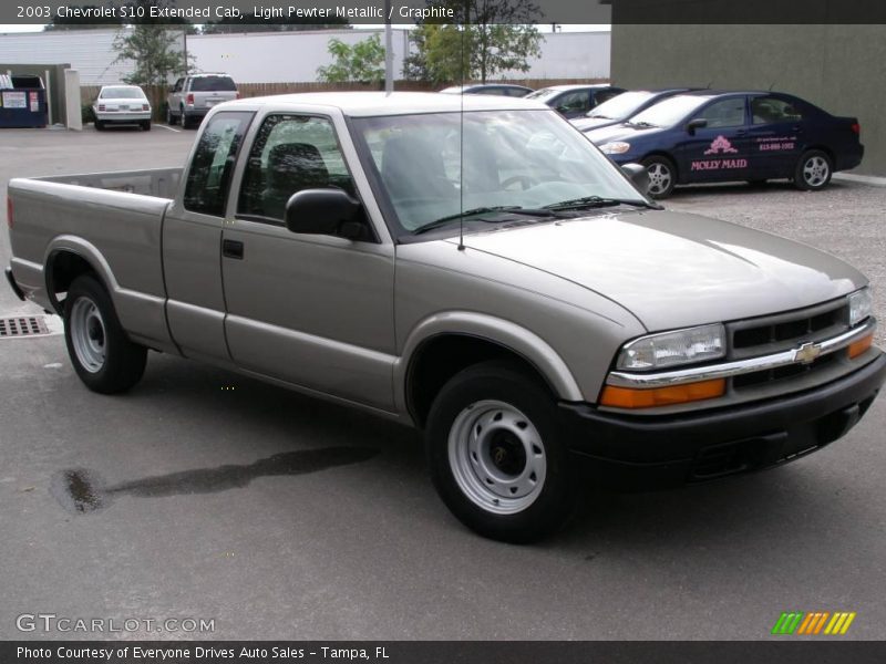 Light Pewter Metallic / Graphite 2003 Chevrolet S10 Extended Cab