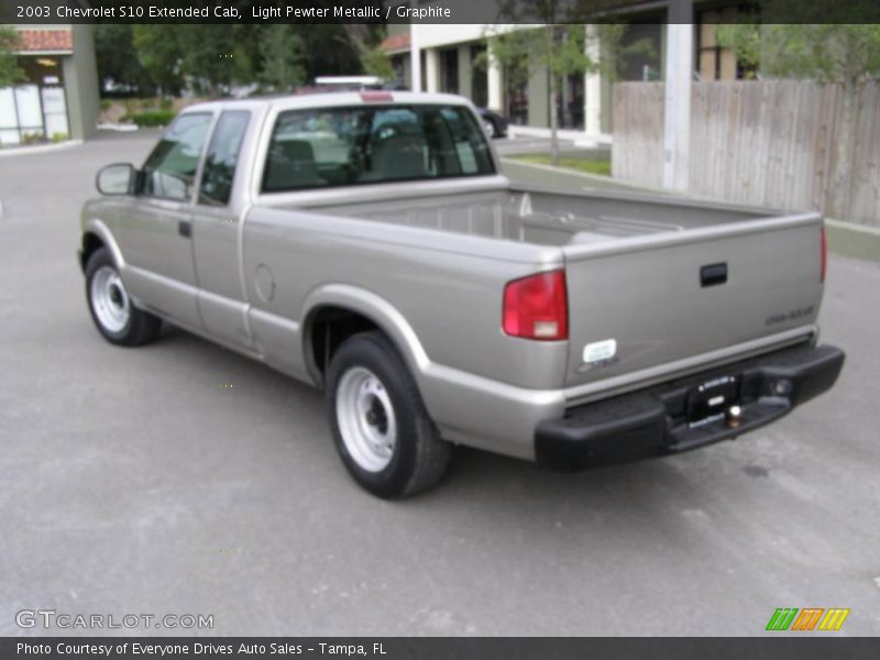 Light Pewter Metallic / Graphite 2003 Chevrolet S10 Extended Cab