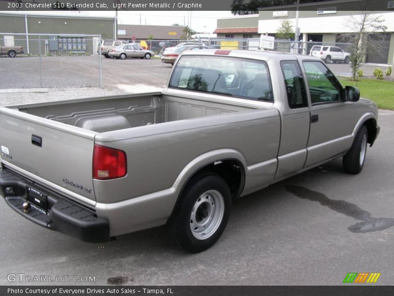 Light Pewter Metallic / Graphite 2003 Chevrolet S10 Extended Cab