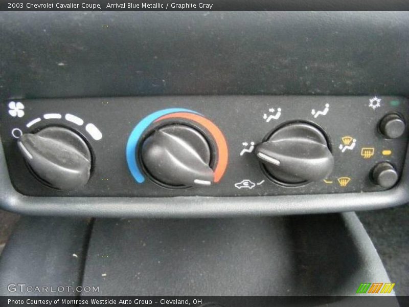 Arrival Blue Metallic / Graphite Gray 2003 Chevrolet Cavalier Coupe