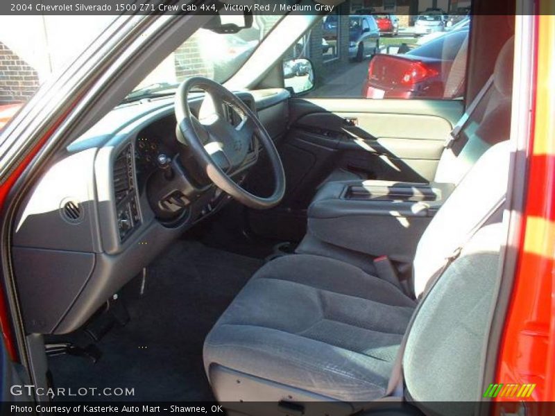 Victory Red / Medium Gray 2004 Chevrolet Silverado 1500 Z71 Crew Cab 4x4