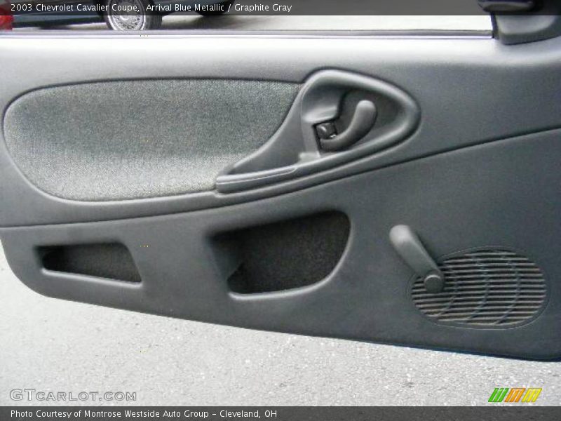 Arrival Blue Metallic / Graphite Gray 2003 Chevrolet Cavalier Coupe