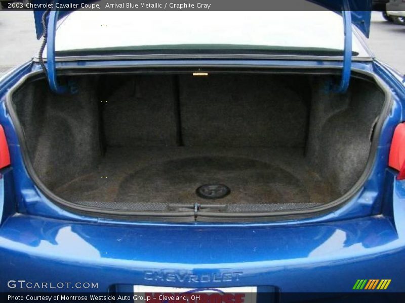 Arrival Blue Metallic / Graphite Gray 2003 Chevrolet Cavalier Coupe