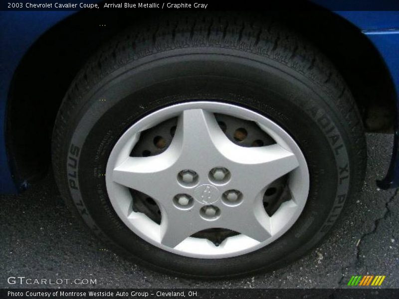 Arrival Blue Metallic / Graphite Gray 2003 Chevrolet Cavalier Coupe