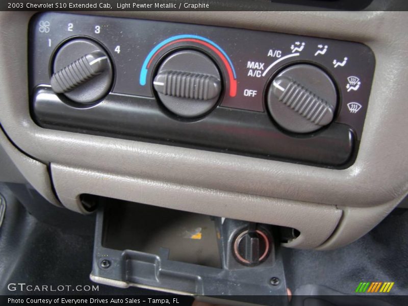 Light Pewter Metallic / Graphite 2003 Chevrolet S10 Extended Cab