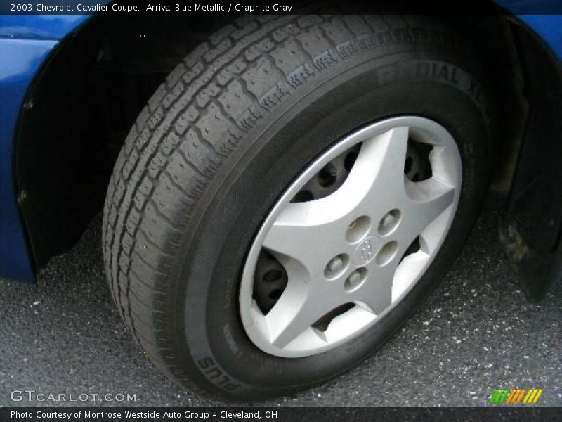Arrival Blue Metallic / Graphite Gray 2003 Chevrolet Cavalier Coupe