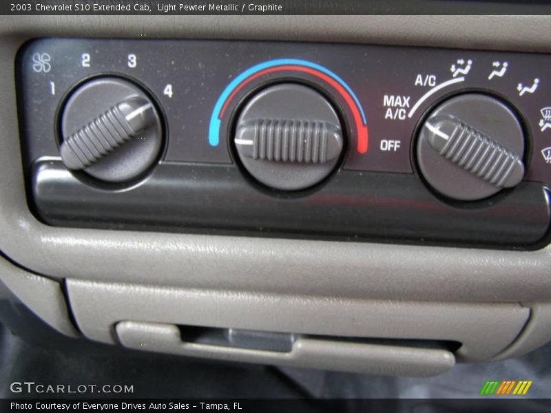 Light Pewter Metallic / Graphite 2003 Chevrolet S10 Extended Cab