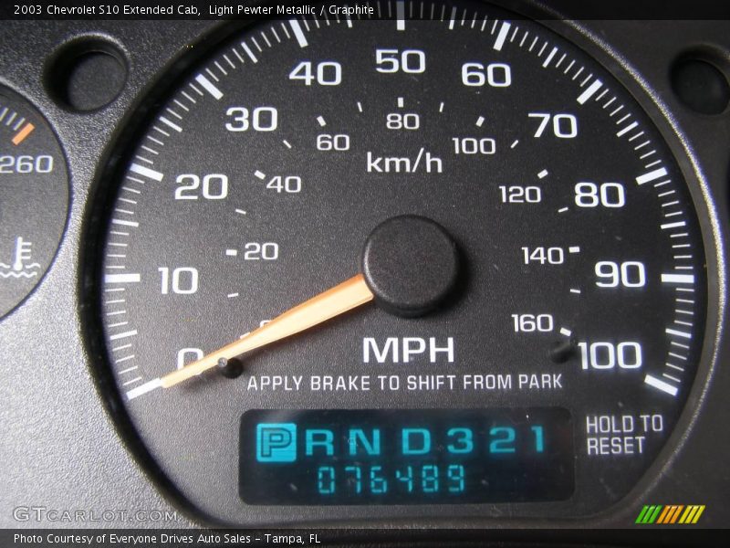 Light Pewter Metallic / Graphite 2003 Chevrolet S10 Extended Cab