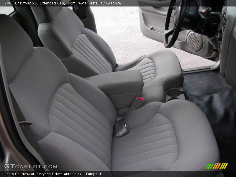 Light Pewter Metallic / Graphite 2003 Chevrolet S10 Extended Cab