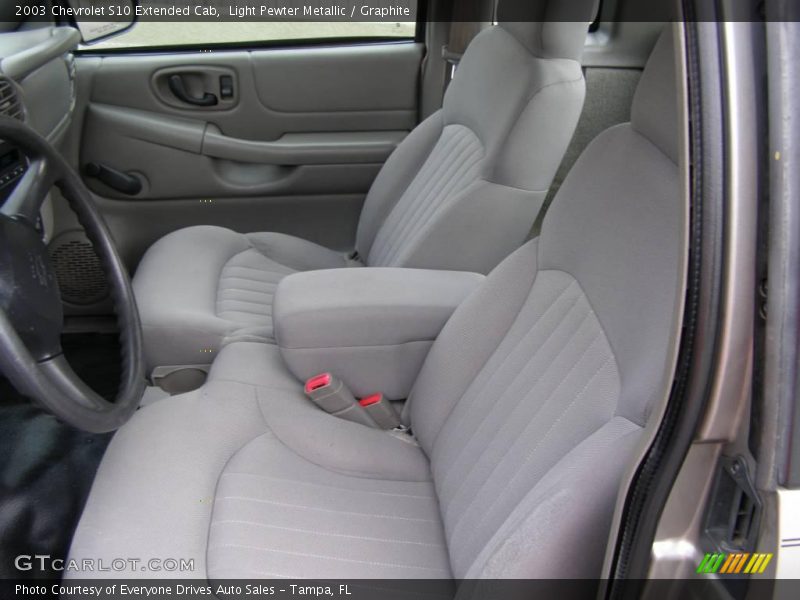 Light Pewter Metallic / Graphite 2003 Chevrolet S10 Extended Cab