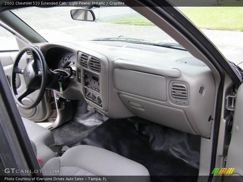 Light Pewter Metallic / Graphite 2003 Chevrolet S10 Extended Cab