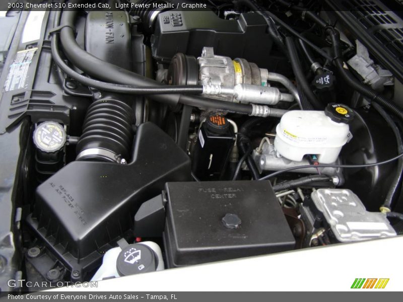 Light Pewter Metallic / Graphite 2003 Chevrolet S10 Extended Cab