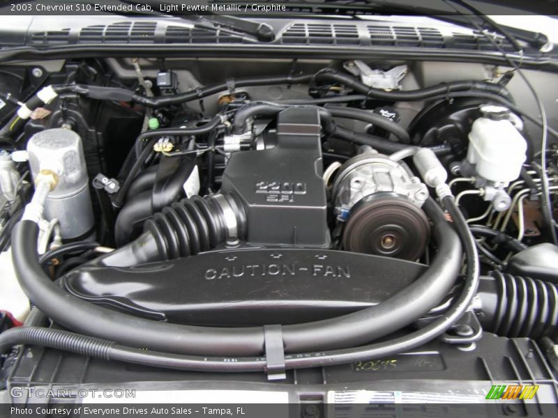Light Pewter Metallic / Graphite 2003 Chevrolet S10 Extended Cab