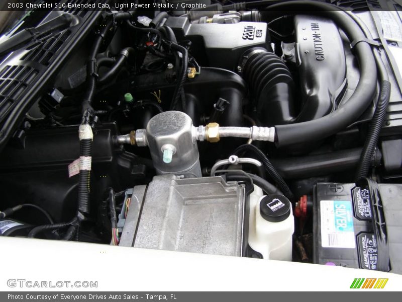 Light Pewter Metallic / Graphite 2003 Chevrolet S10 Extended Cab