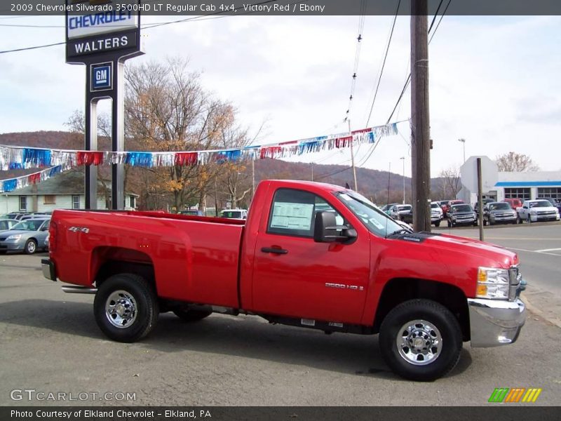 Victory Red / Ebony 2009 Chevrolet Silverado 3500HD LT Regular Cab 4x4
