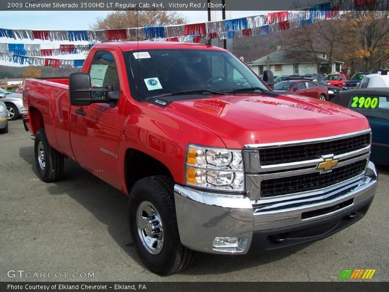 Victory Red / Ebony 2009 Chevrolet Silverado 3500HD LT Regular Cab 4x4