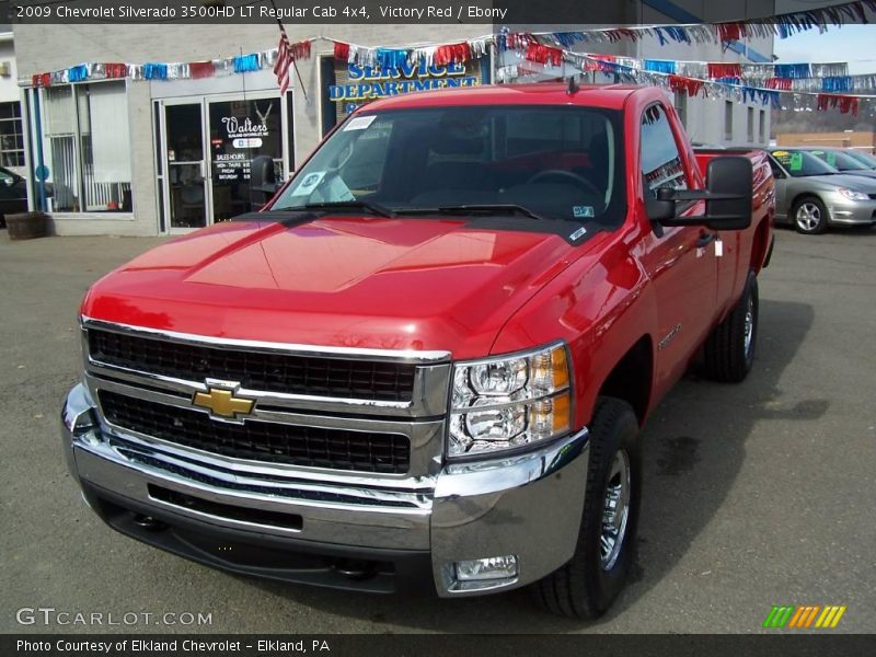 Victory Red / Ebony 2009 Chevrolet Silverado 3500HD LT Regular Cab 4x4