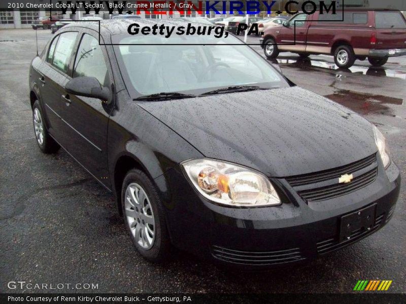 Black Granite Metallic / Gray 2010 Chevrolet Cobalt LT Sedan