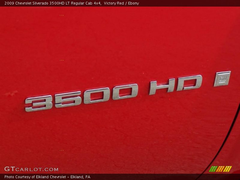 Victory Red / Ebony 2009 Chevrolet Silverado 3500HD LT Regular Cab 4x4