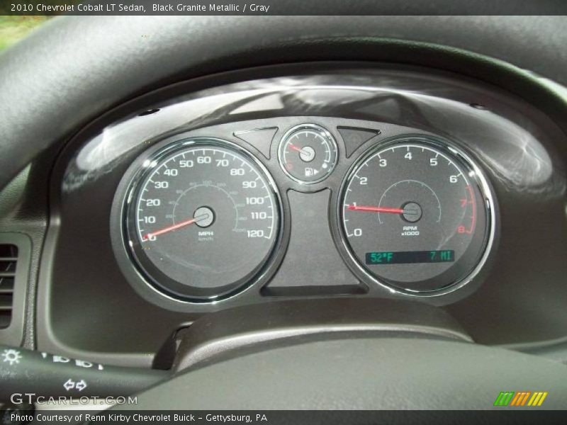 Black Granite Metallic / Gray 2010 Chevrolet Cobalt LT Sedan