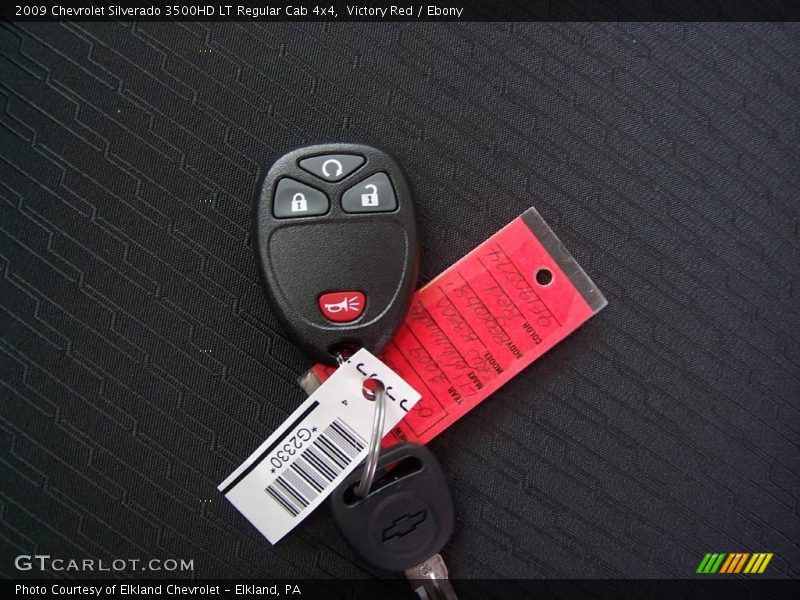 Victory Red / Ebony 2009 Chevrolet Silverado 3500HD LT Regular Cab 4x4