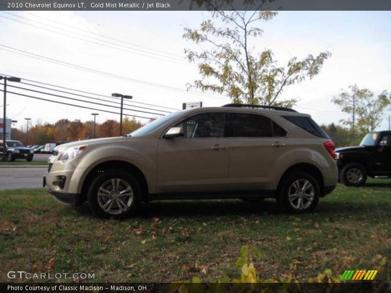 Gold Mist Metallic / Jet Black 2010 Chevrolet Equinox LT