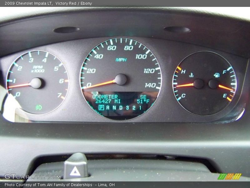 Victory Red / Ebony 2009 Chevrolet Impala LT