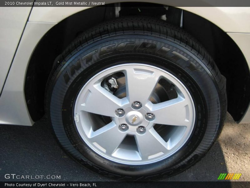 Gold Mist Metallic / Neutral 2010 Chevrolet Impala LT