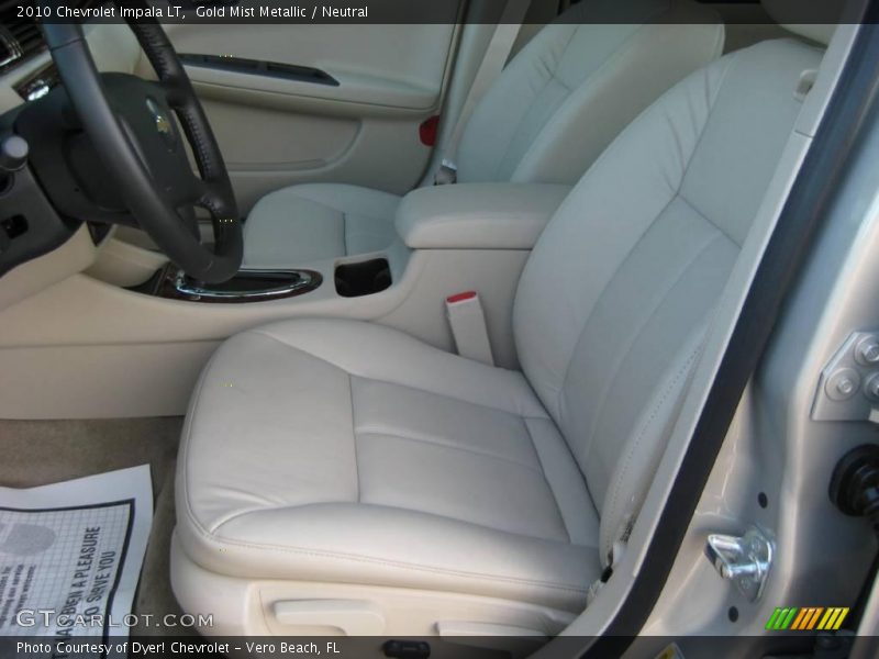 Gold Mist Metallic / Neutral 2010 Chevrolet Impala LT