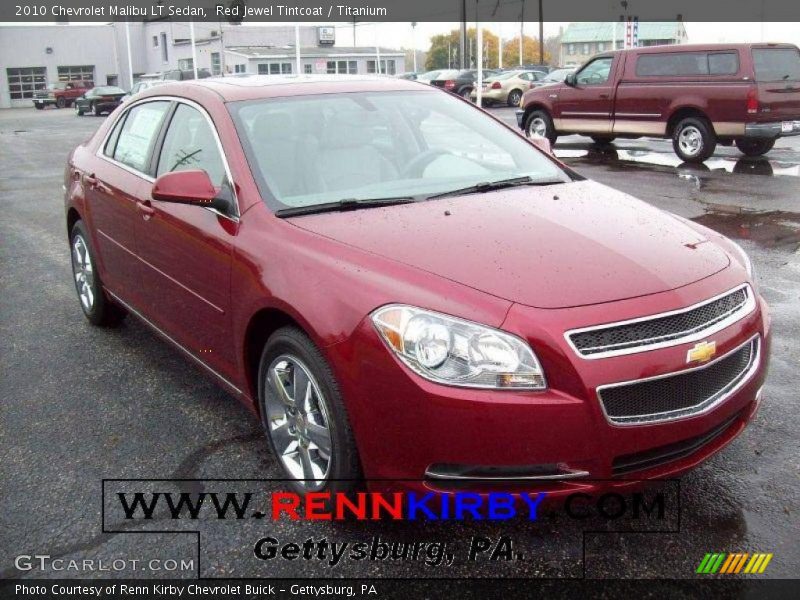 Red Jewel Tintcoat / Titanium 2010 Chevrolet Malibu LT Sedan