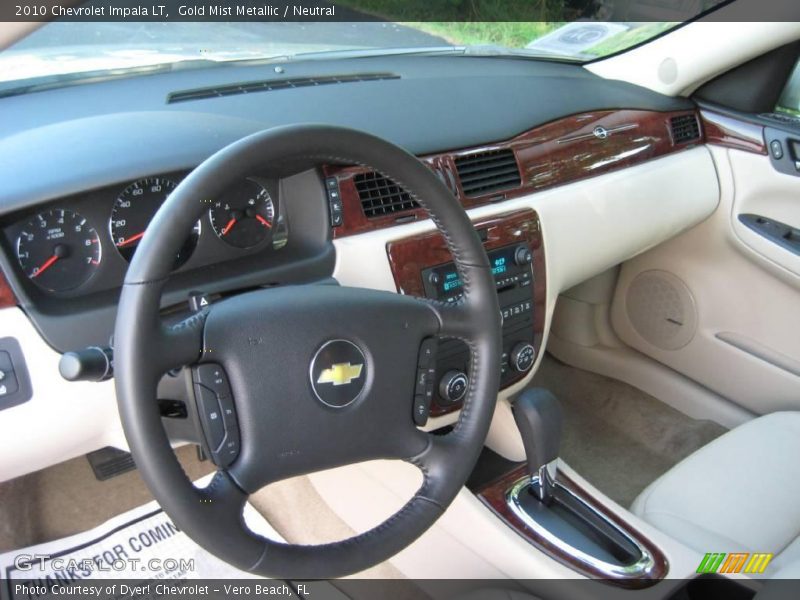 Gold Mist Metallic / Neutral 2010 Chevrolet Impala LT
