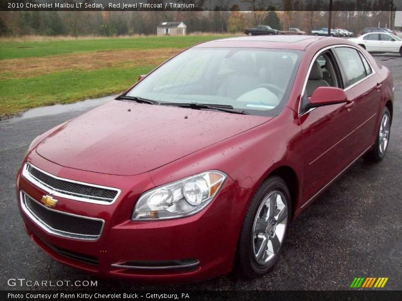 Red Jewel Tintcoat / Titanium 2010 Chevrolet Malibu LT Sedan