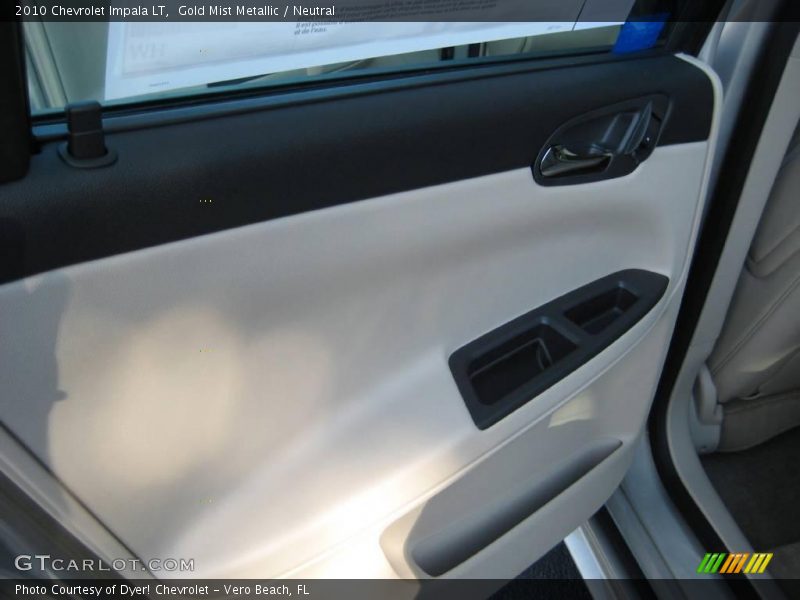 Gold Mist Metallic / Neutral 2010 Chevrolet Impala LT