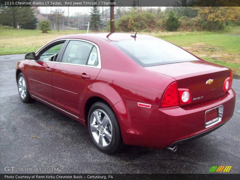 Red Jewel Tintcoat / Titanium 2010 Chevrolet Malibu LT Sedan