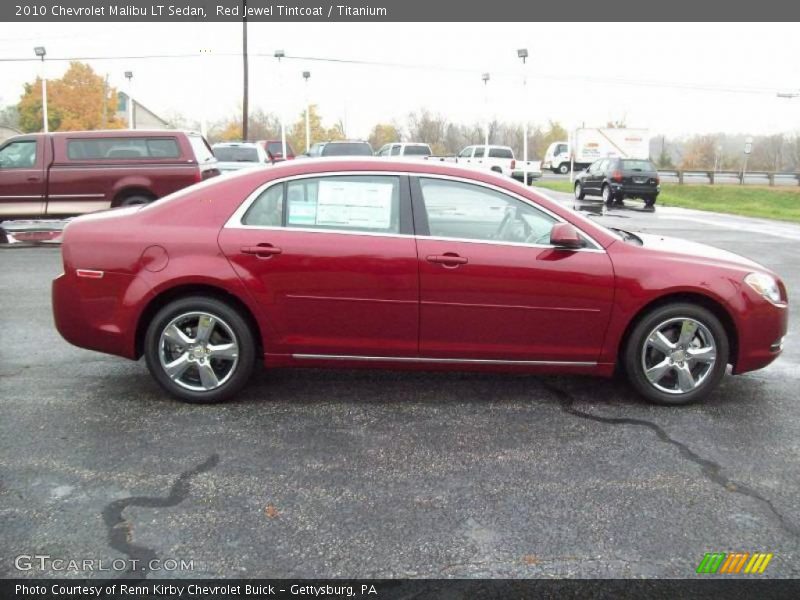 Red Jewel Tintcoat / Titanium 2010 Chevrolet Malibu LT Sedan