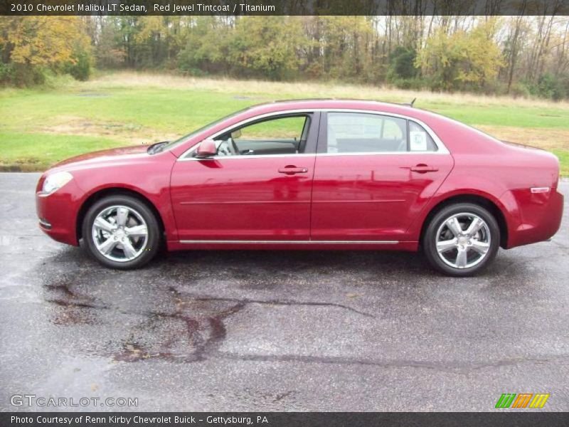 Red Jewel Tintcoat / Titanium 2010 Chevrolet Malibu LT Sedan