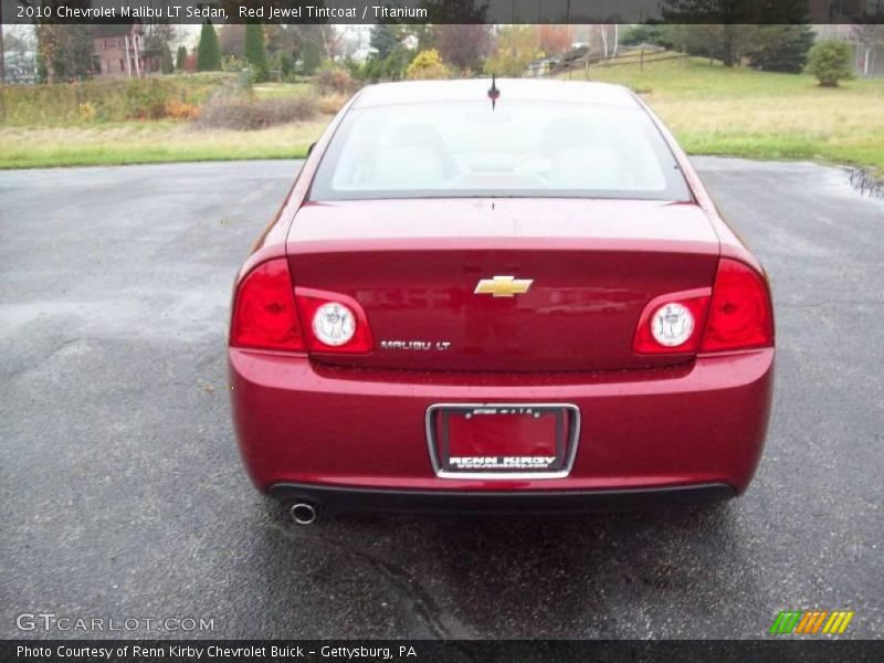 Red Jewel Tintcoat / Titanium 2010 Chevrolet Malibu LT Sedan
