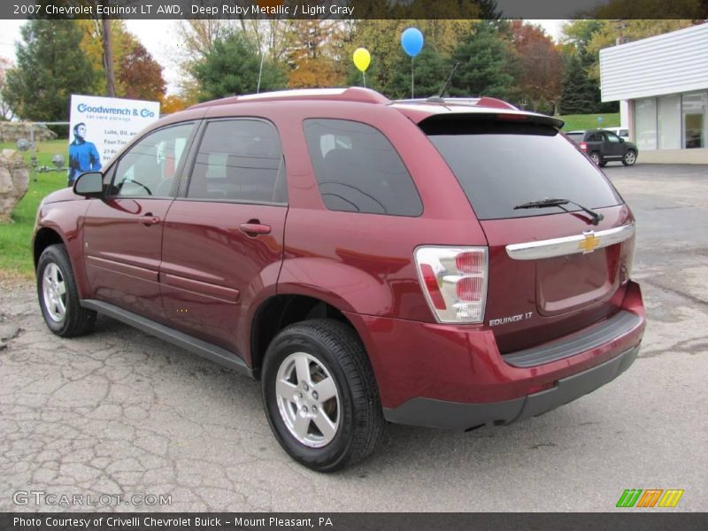 Deep Ruby Metallic / Light Gray 2007 Chevrolet Equinox LT AWD