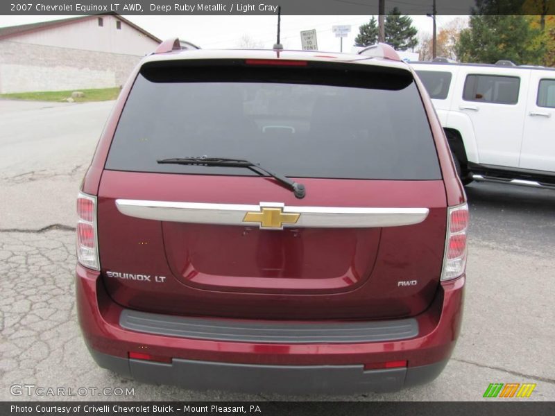 Deep Ruby Metallic / Light Gray 2007 Chevrolet Equinox LT AWD
