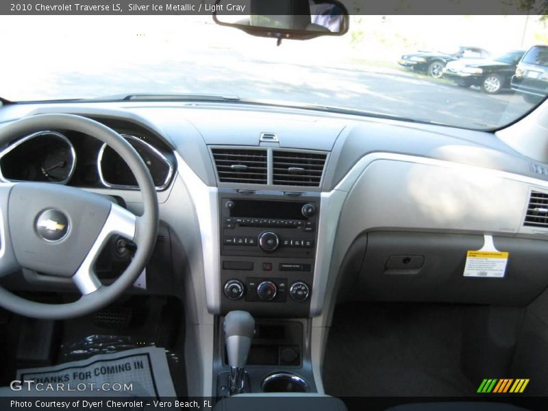 Silver Ice Metallic / Light Gray 2010 Chevrolet Traverse LS