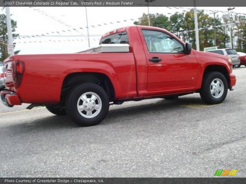 Victory Red / Medium Pewter 2007 Chevrolet Colorado LS Regular Cab