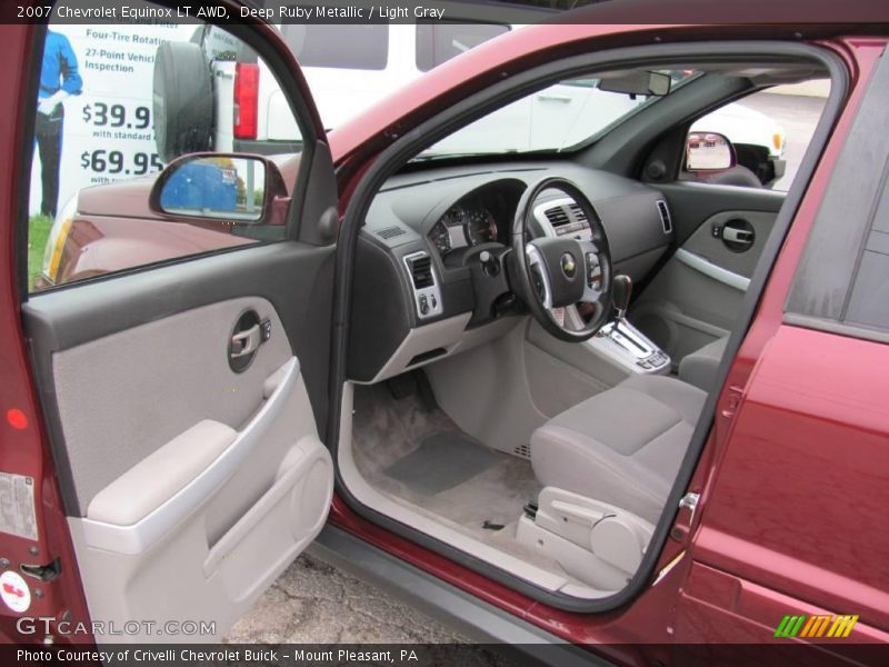 Deep Ruby Metallic / Light Gray 2007 Chevrolet Equinox LT AWD