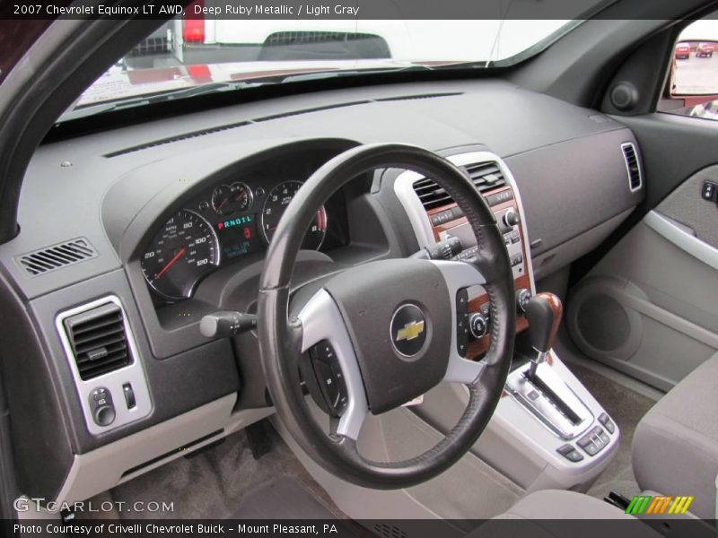 Deep Ruby Metallic / Light Gray 2007 Chevrolet Equinox LT AWD