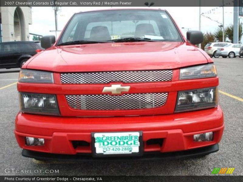 Victory Red / Medium Pewter 2007 Chevrolet Colorado LS Regular Cab